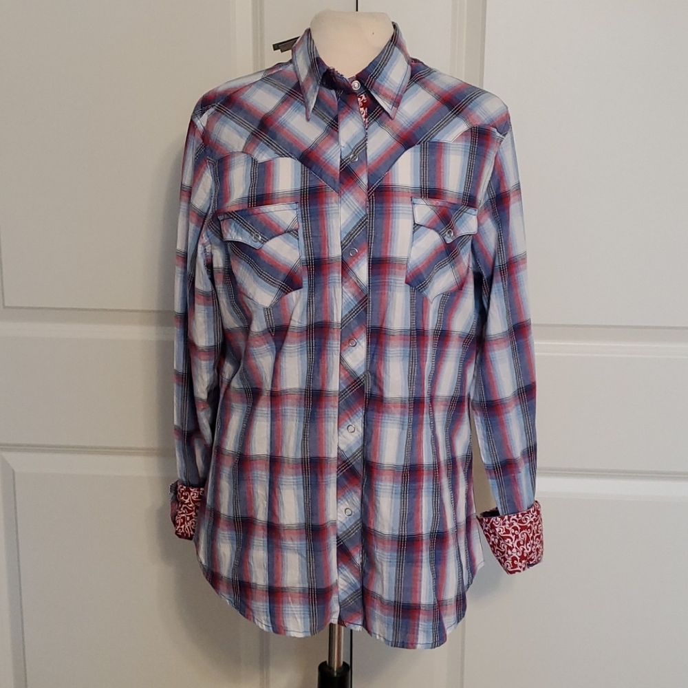 Roper western shirt. Size XL.